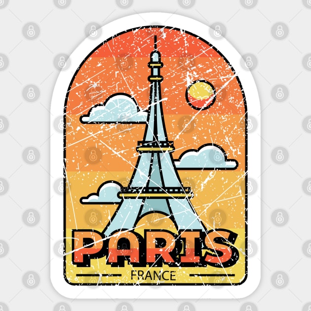 Paris France Sticker by Mandra